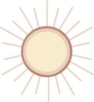 ilustração de decoração de quarto de espelho de sol estético vetor