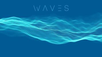 música abstrato azul. ondas sonoras do equalizador com conceito de vetor de ondas de música.