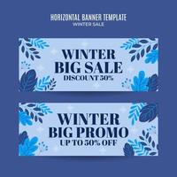 design de inverno para publicidade, banners, folhetos e panfletos vetor