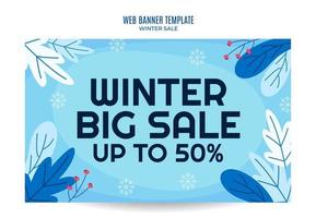 design de inverno para publicidade, banners, folhetos e panfletos vetor