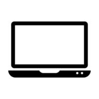 ícone plano de laptop vetor