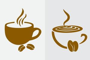 café linha simples arte logotipo ícone vetor premium