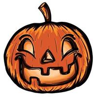 ilustração de abóbora de halloween vetor