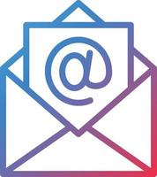 estilo de ícone de e-mail vetor