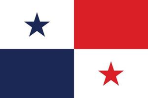 ilustração em vetor panamá samoa bandeira nacional. bandeira do Panamá