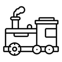 estilo de ícone de trem a vapor vetor