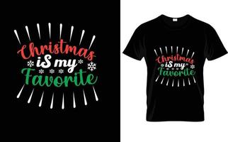 o natal é meu favorito... camiseta personalizada vetor