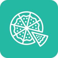 ilustração de design de ícone de vetor de pizza