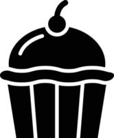 ilustração de design de ícone de vetor de cupcake