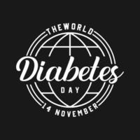 dia do diabetes, mundo vetor