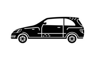 ilustração vetorial desenhada à mão de um carro. veículos pessoais. vetor