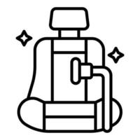 estilo de ícone de vácuo de assento vetor