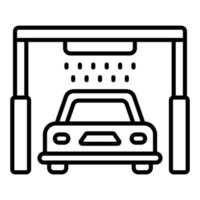 estilo de ícone de lavagem automática de carros vetor