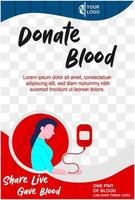dia mundial doar sangue vetor