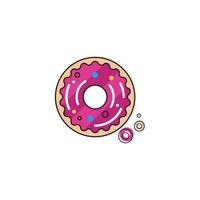 ilustração de desenho de ícone de vetor donut