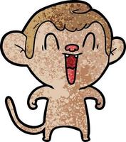 personagem de macaco vetorial em estilo cartoon vetor