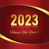 fundo de cartão de feliz ano novo 2023 vetor