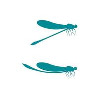ícone de ilustração de libélula vetor