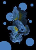 ilustração de peixe colorido vetor