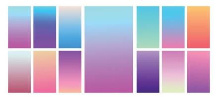 fundo gradiente de vetor de tela moderna. gradiente de cores suaves vibrantes para aplicativos móveis, ui, design ux. gradiente de cor suave brilhante para aplicativos.