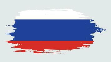 bandeira de textura grunge russo vetor