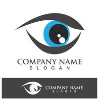 design de logotipo de vetor para cuidados com os olhos