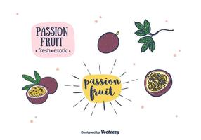 Vector da fruta da paixão