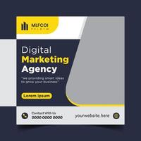 banner de marketing de negócios digital para modelo de postagem de mídia social pro vector