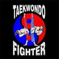 vetor de logotipo de taekwondo