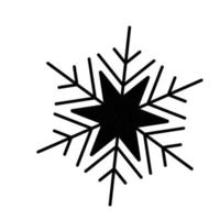 ícone de web de floco de neve de vetor isolado