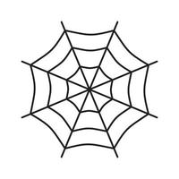 ícone de contorno de teia de aranha vetor