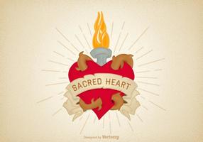 Vector livre Ilustração do coração sagrado