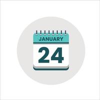 ícone de data do calendário. ícone do dia do mês. data da programação do evento. hora do compromisso. agenda do planejador, calendário do mês de janeiro e planejador de tempo. lembrete do dia. ícone de vetor