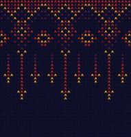 padrão étnico geométrico. design para saree, patola, sari, dupatta, vyshyvanka, rushnyk, dupatta, roupas, tecido, batik, malhas, bordados, ikkat, padrão de pixel. projeto tradicional. vetor