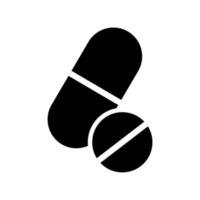 vetor de ícone de pílula