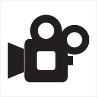 imagem vetorial de uma câmera de gravação de vídeo, esse vetor pode ser usado para criar logotipos, ícones e muito mais