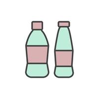 ilustração de ícone de garrafa de plástico vetor