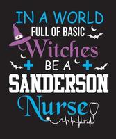em um mundo cheio de bruxas básicas seja uma enfermeira sanderson vetor