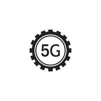 modelo de vetor de sinal de logotipo 5g