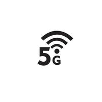 modelo de vetor de sinal de logotipo 5g