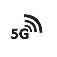 modelo de vetor de sinal de logotipo 5g