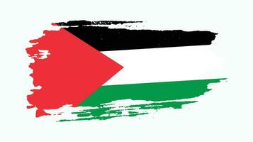 bandeira de estilo grunge da palestina vetor