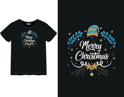 camiseta feliz natal vetor