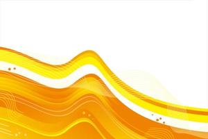 fundo de banner abstrato de onda gradiente laranja vetor