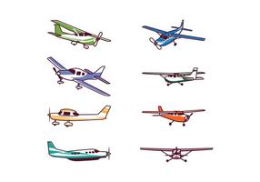 Pacote de vetores de avião gratuito Cessna
