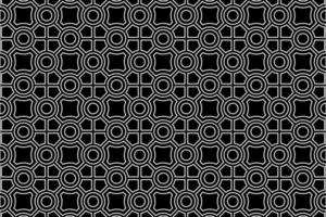 vetor geométrico sem costura padrão, preto e branco