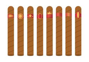 Vector de etiqueta de cigarro grátis