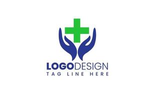 logotipo médico ou modelo de logotipo médico ou design de clínica de saúde vetor