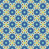 abstrato sem costura padrão com flor mandala. mosaico, azulejo. fundo floral. vetor