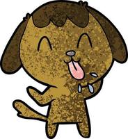 personagem de cachorro vetor em estilo cartoon